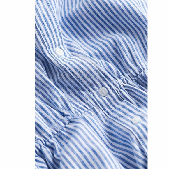 H&M LINEN-BLEND SHIRT DRESS - Picture 2 of 8